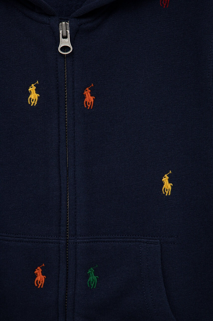 Polo Ralph Lauren Детски суичър в сиво с качулка с апликация - Pepit.bg