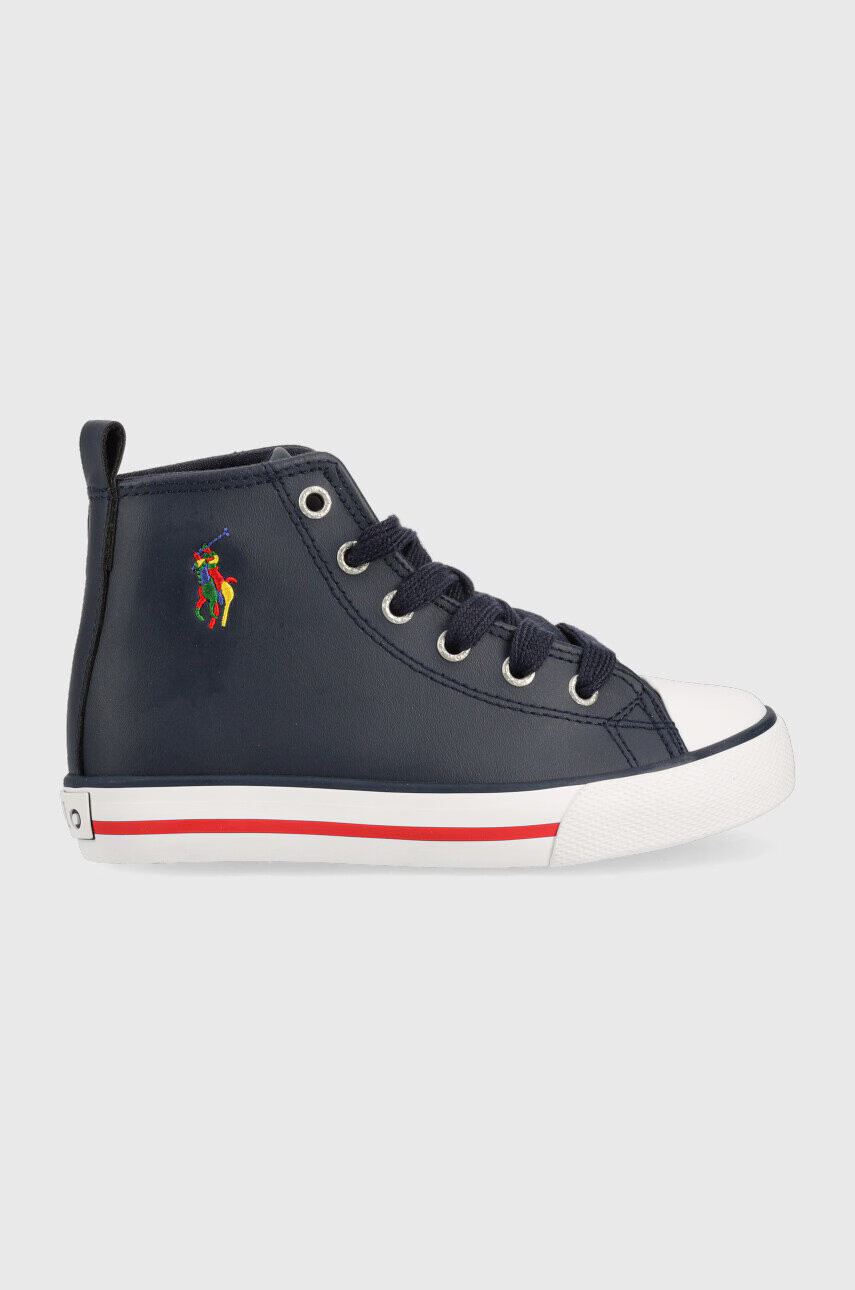 Polo Ralph Lauren Детски високи кецове в тъмносиньо - Pepit.bg