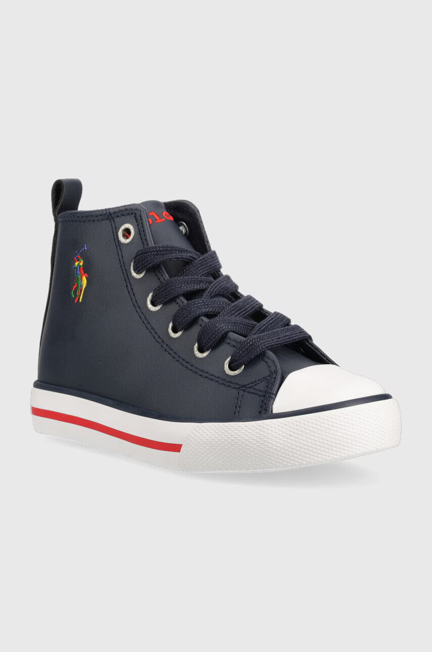 Polo Ralph Lauren Детски високи кецове в тъмносиньо - Pepit.bg