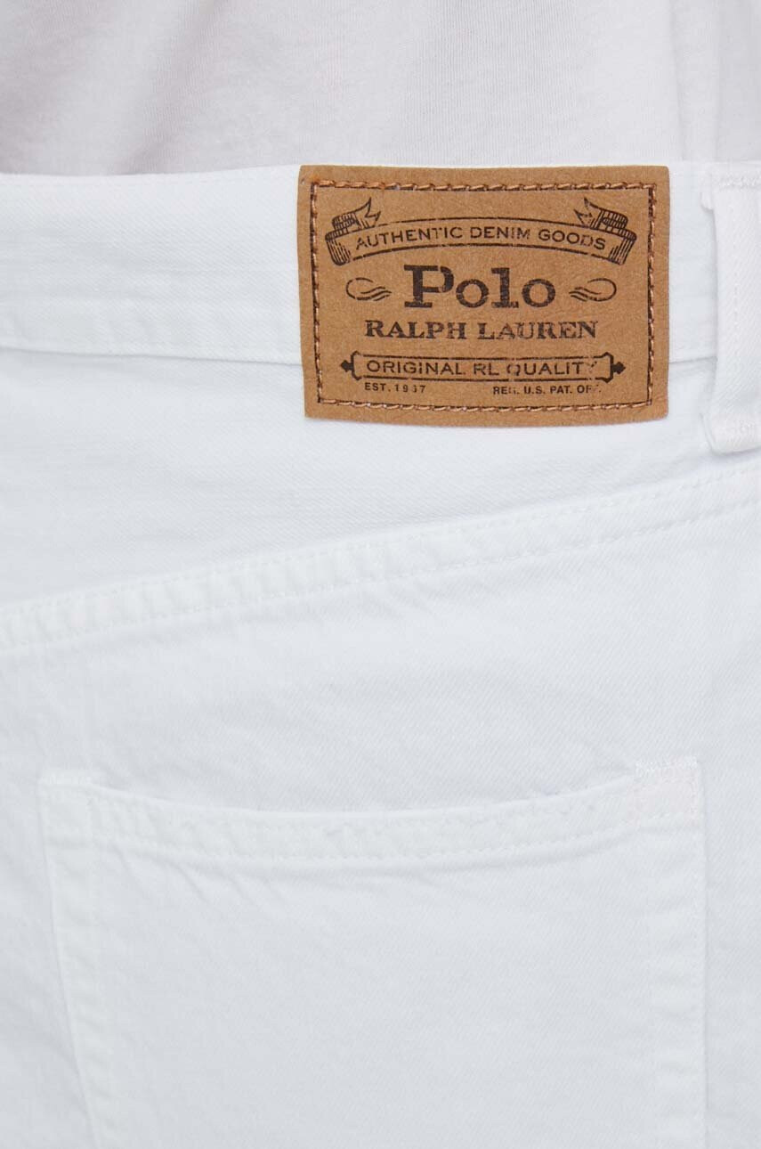 Polo Ralph Lauren Дънкова пола в бяло къс модел със стандартна кройка - Pepit.bg