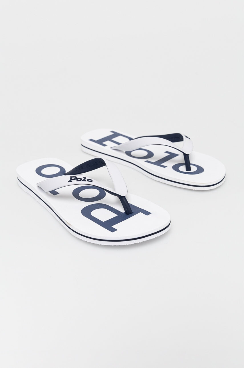 Polo Ralph Lauren Джапанки мъжки в бяло - Pepit.bg