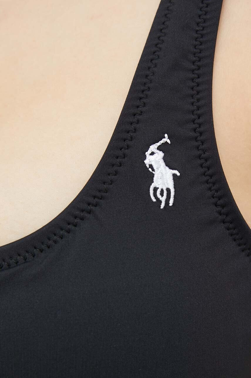 Polo Ralph Lauren Горнище на бански в черно с леко подплатена чашка - Pepit.bg