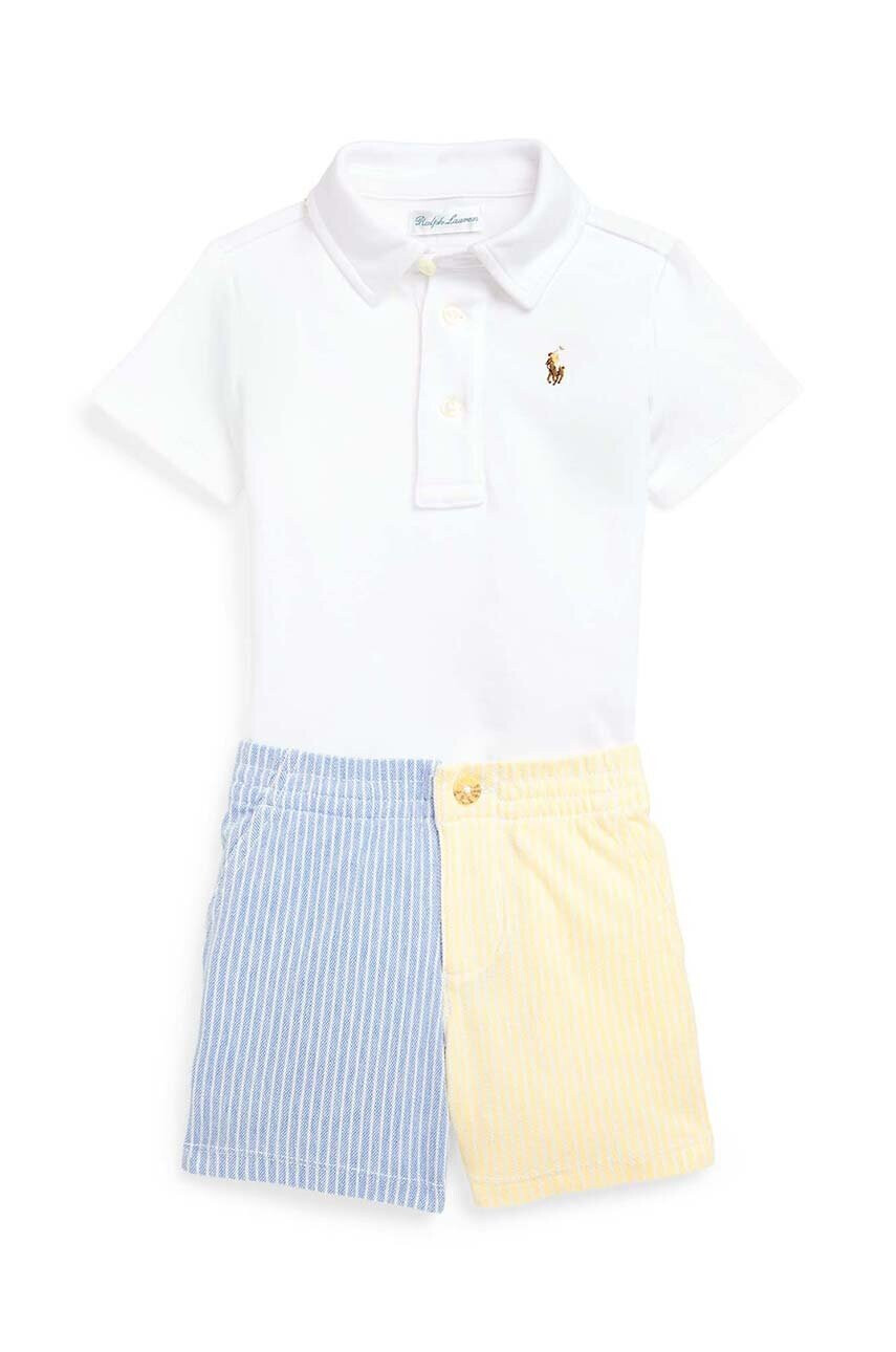 Polo Ralph Lauren Комплект за бебета в бяло - Pepit.bg