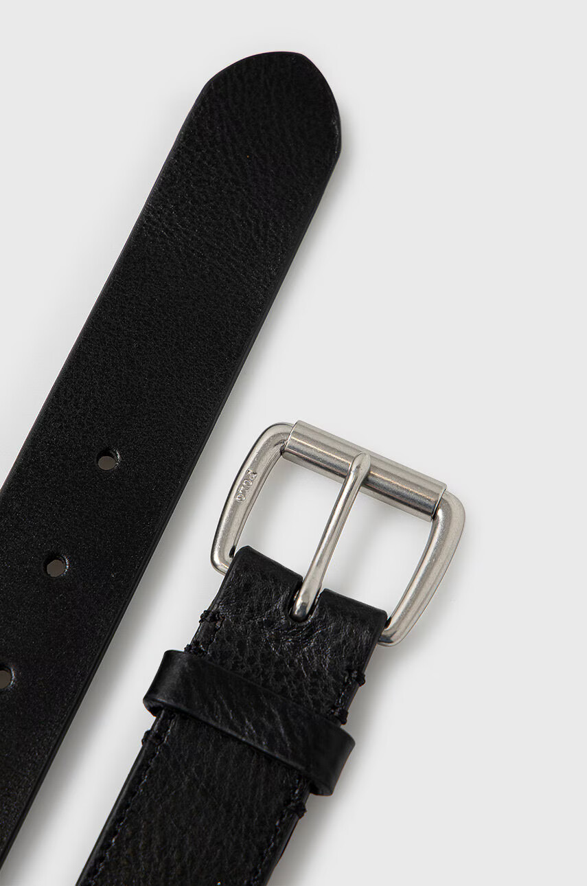 Polo Ralph Lauren Кожен колан мъжки в черно - Pepit.bg