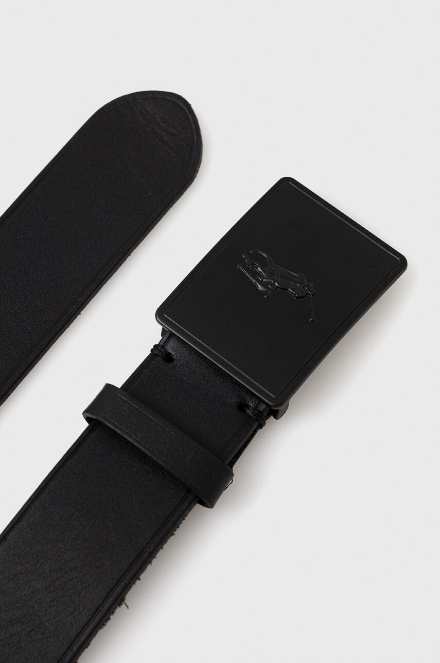 Polo Ralph Lauren Кожен колан мъжки в черно - Pepit.bg