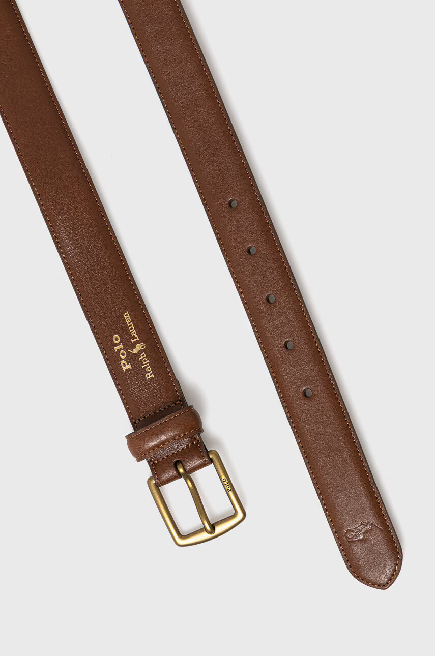 Polo Ralph Lauren Кожен колан мъжки в кафяво - Pepit.bg