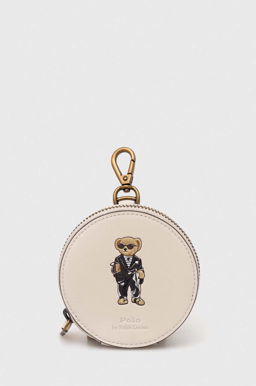 Polo Ralph Lauren Кожен портфейл дамски в бежово - Pepit.bg