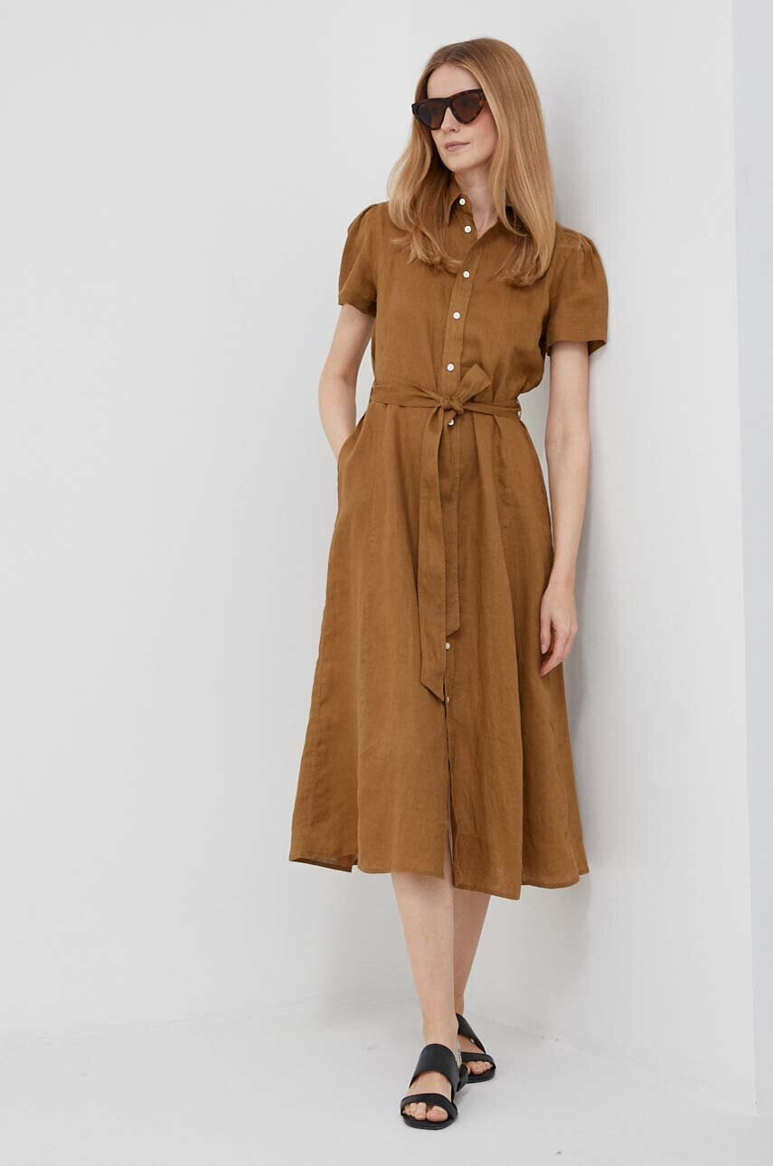 Polo Ralph Lauren Ленена рокля - Pepit.bg