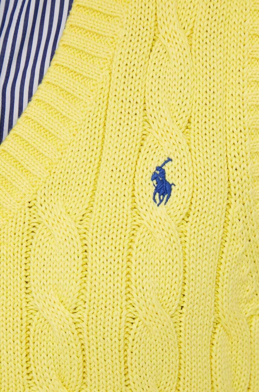 Polo Ralph Lauren Памучен елек в жълто - Pepit.bg