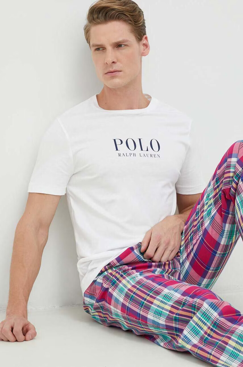 Polo Ralph Lauren Памучна пижама с десен - Pepit.bg