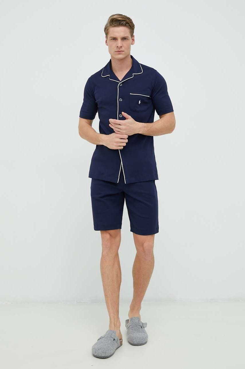Polo Ralph Lauren Памучна пижама с десен - Pepit.bg