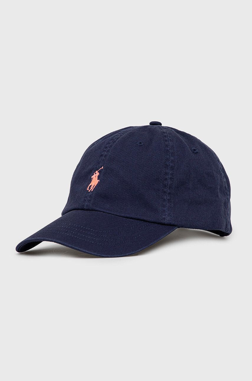 Polo Ralph Lauren Памучна шапка в черно с апликация - Pepit.bg