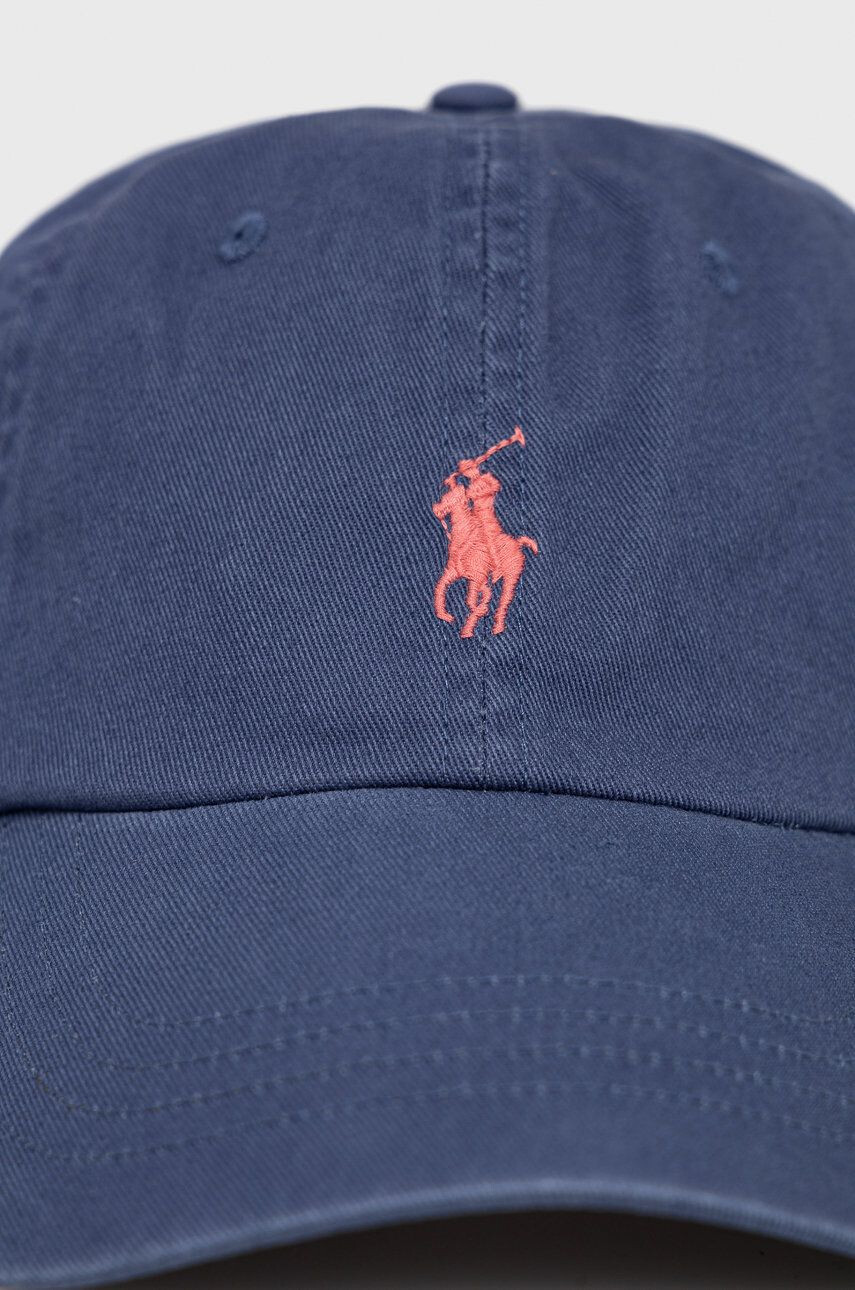 Polo Ralph Lauren Памучна шапка в червено с изчистен дизайн - Pepit.bg