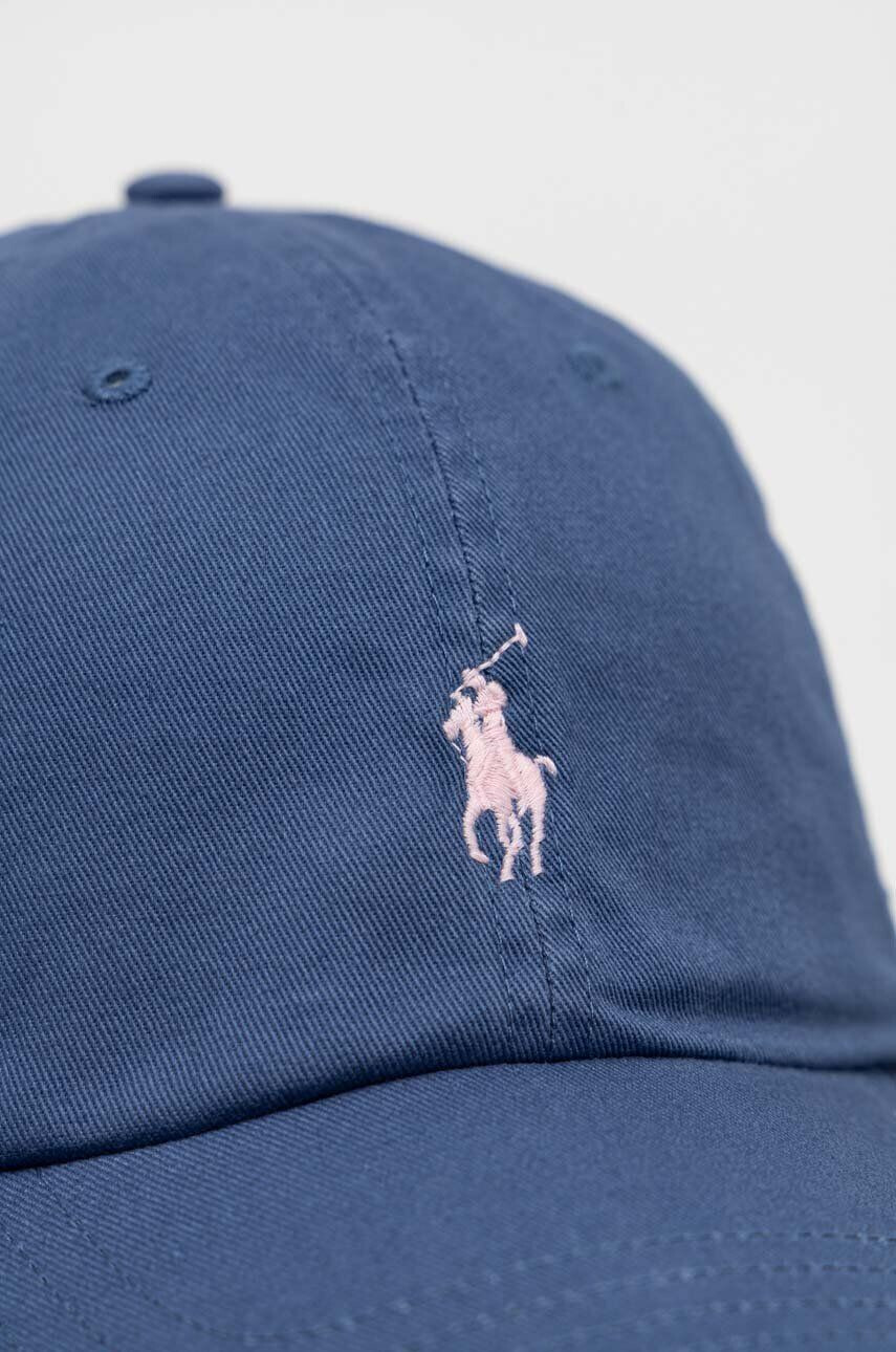 Polo Ralph Lauren Памучна шапка с козирка в бяло с апликация - Pepit.bg