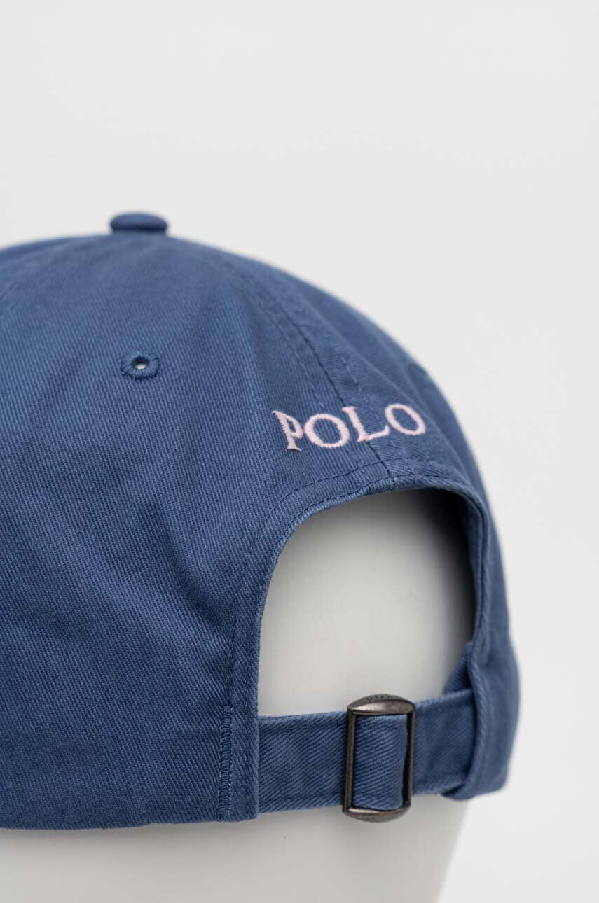 Polo Ralph Lauren Памучна шапка с козирка в бяло с апликация - Pepit.bg