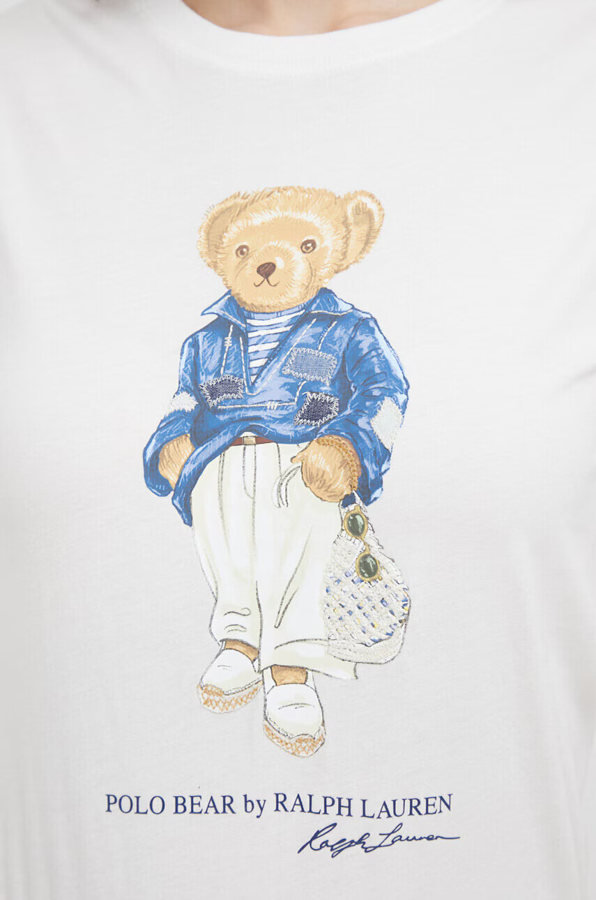 Polo Ralph Lauren Памучна тениска в бежово - Pepit.bg