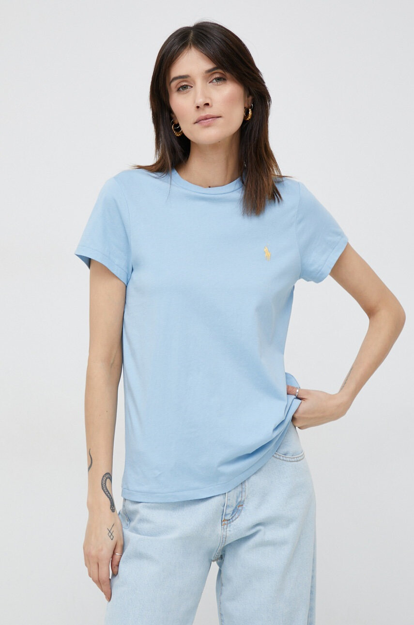 Polo Ralph Lauren Памучна тениска в синьо - Pepit.bg