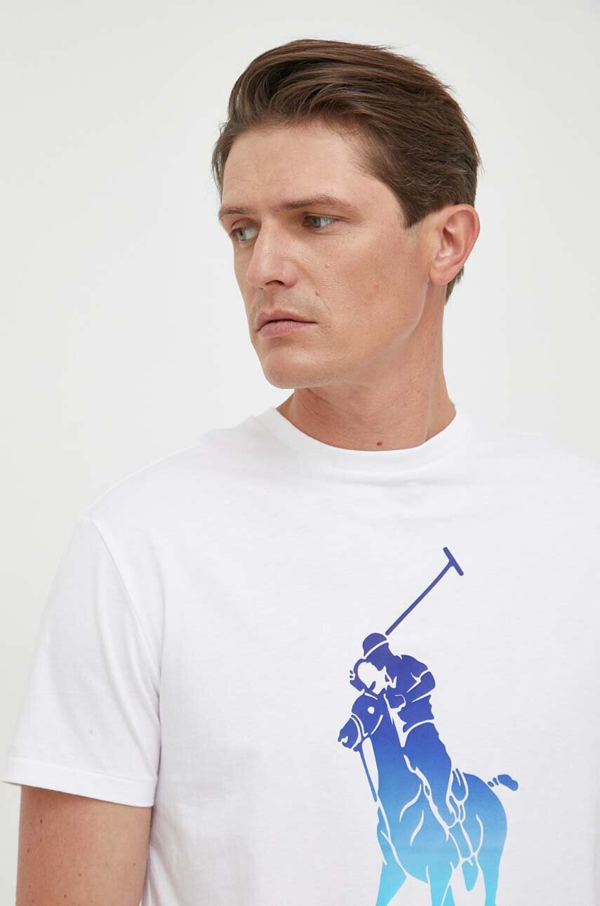 Polo Ralph Lauren Памучна тениска в черно с принт - Pepit.bg