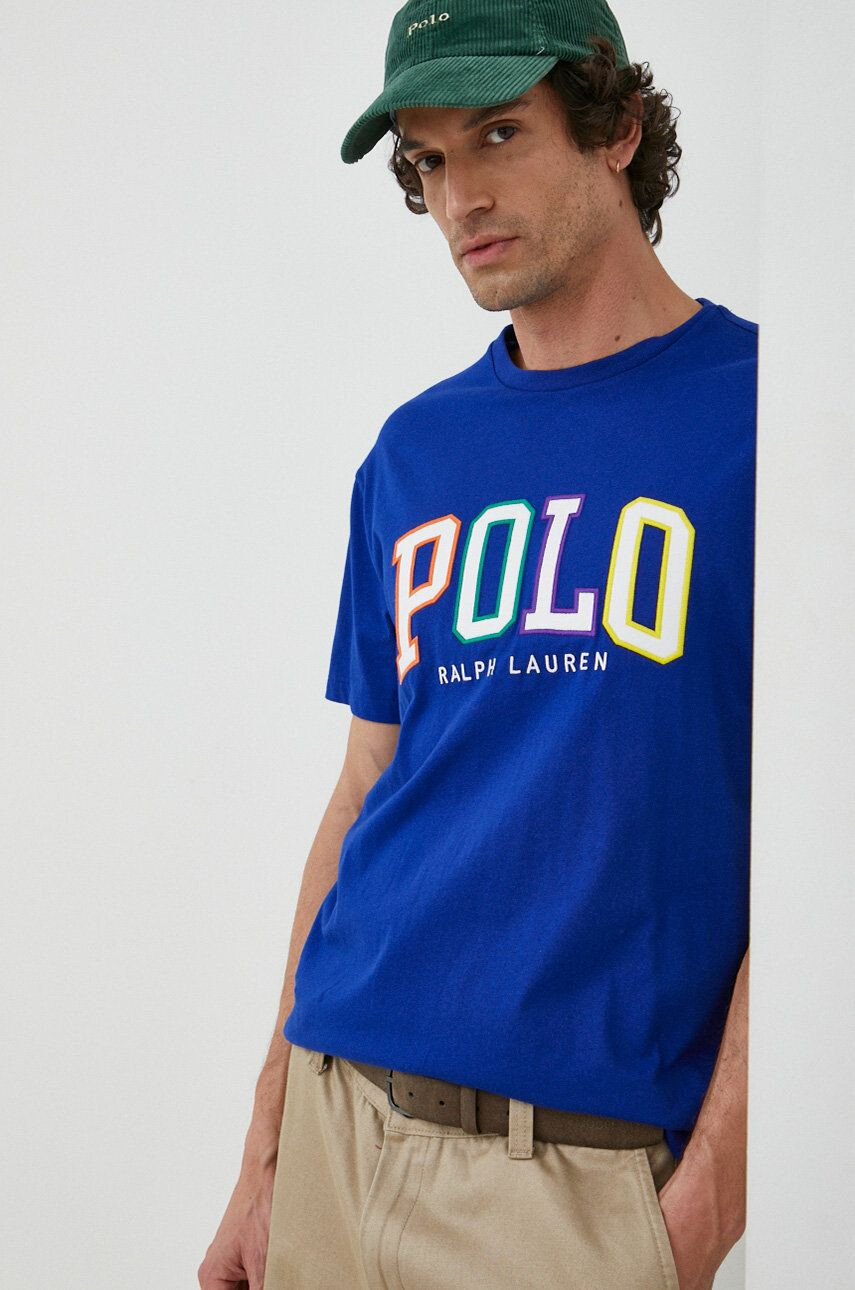 Polo Ralph Lauren Памучна тениска с апликация - Pepit.bg