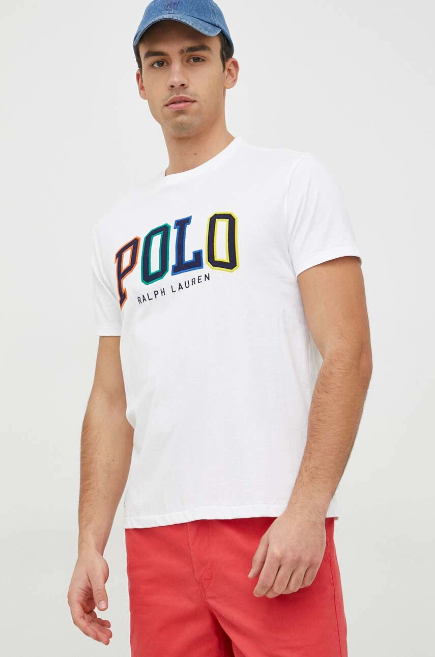 Polo Ralph Lauren Памучна тениска в черно - Pepit.bg