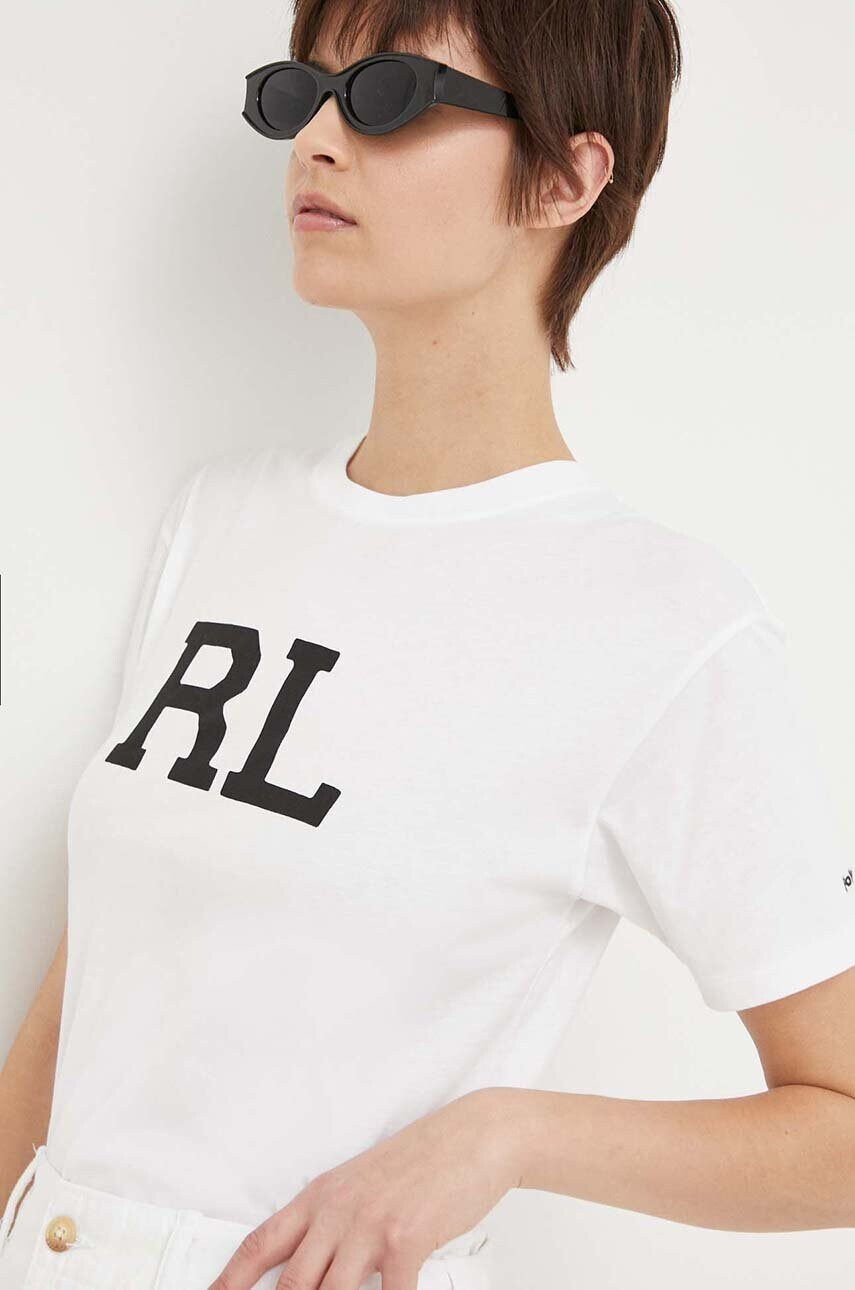Polo Ralph Lauren Памучна тениска в бяло - Pepit.bg