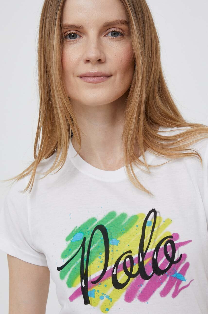 Polo Ralph Lauren Памучна тениска в бяло - Pepit.bg