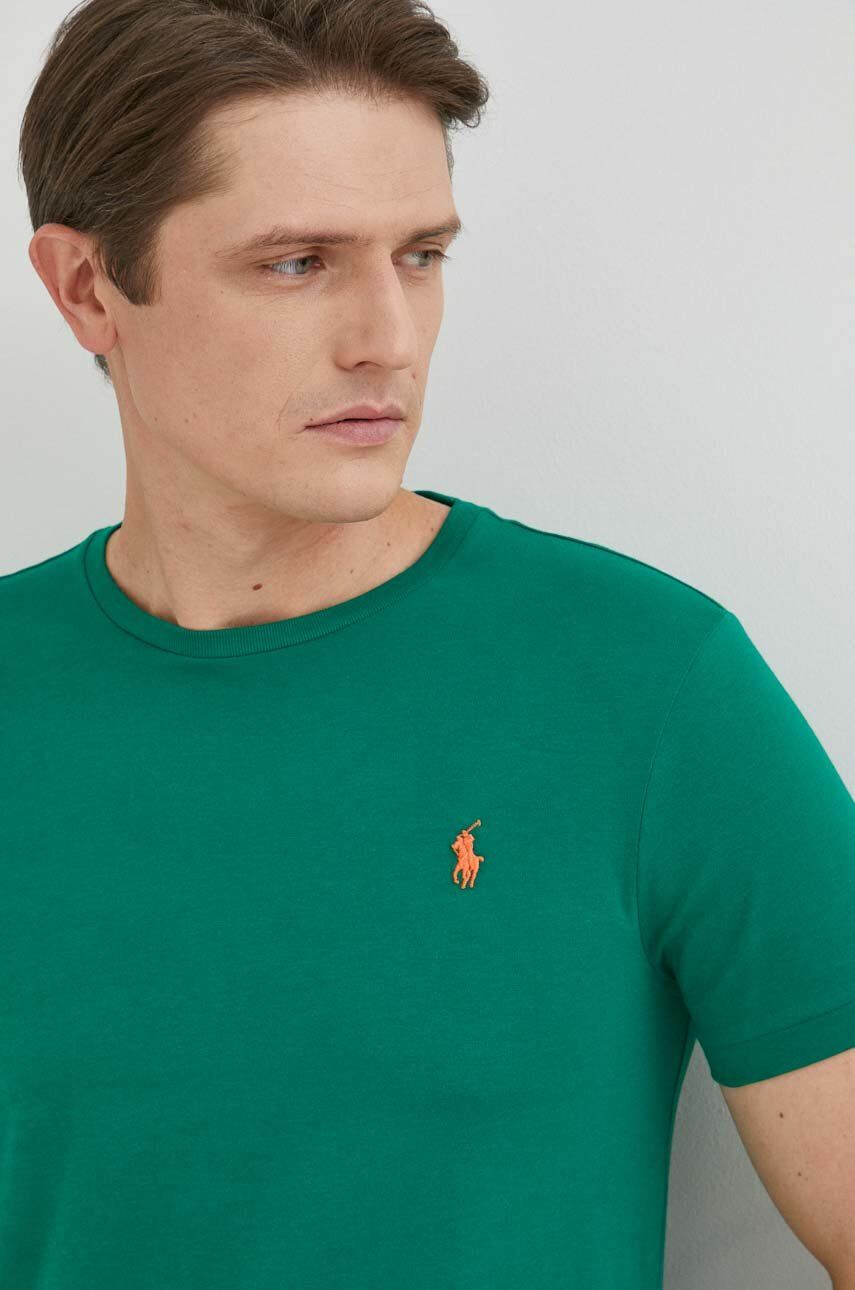 Polo Ralph Lauren Памучна тениска в черно с изчистен дизайн - Pepit.bg