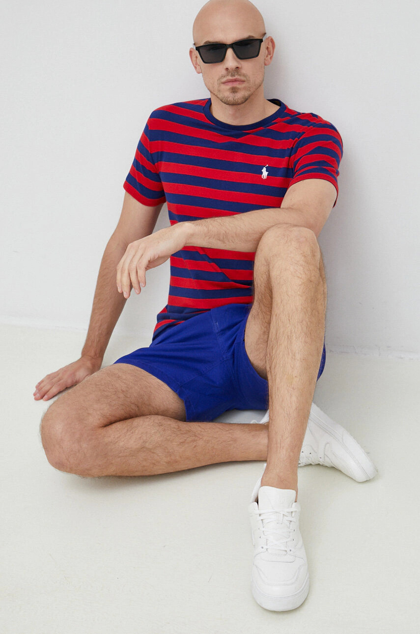 Polo Ralph Lauren Памучна тениска с десен - Pepit.bg