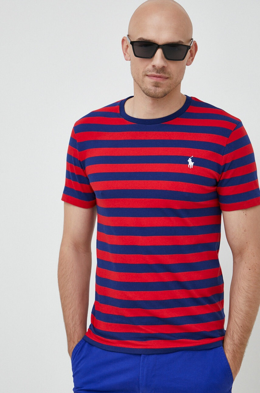 Polo Ralph Lauren Памучна тениска с десен - Pepit.bg