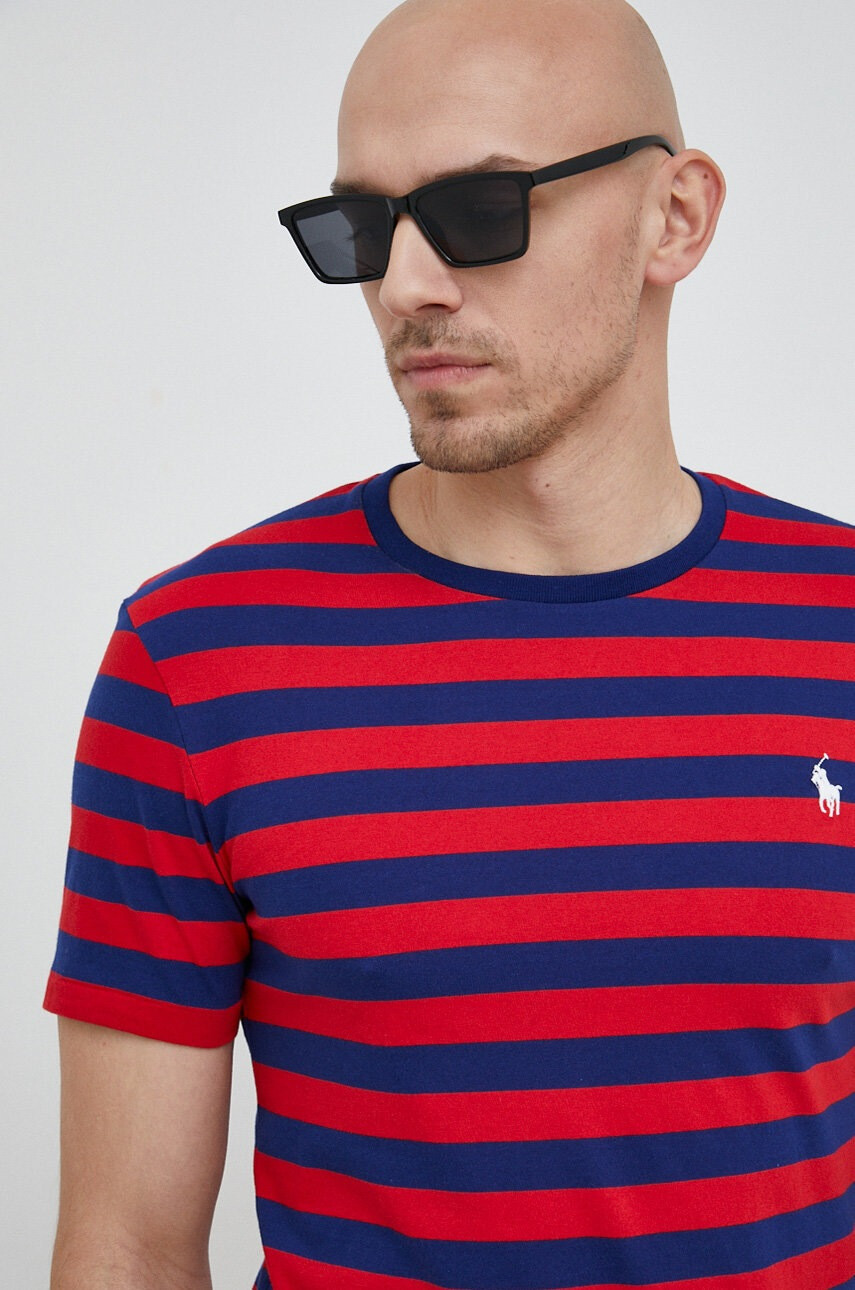 Polo Ralph Lauren Памучна тениска с десен - Pepit.bg