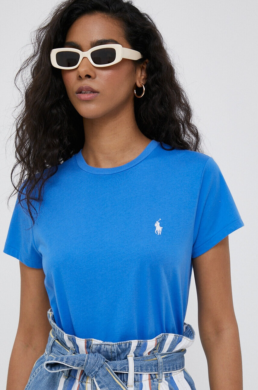 Polo Ralph Lauren Памучна тениска в синьо - Pepit.bg