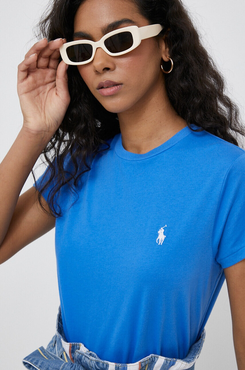 Polo Ralph Lauren Памучна тениска в синьо - Pepit.bg