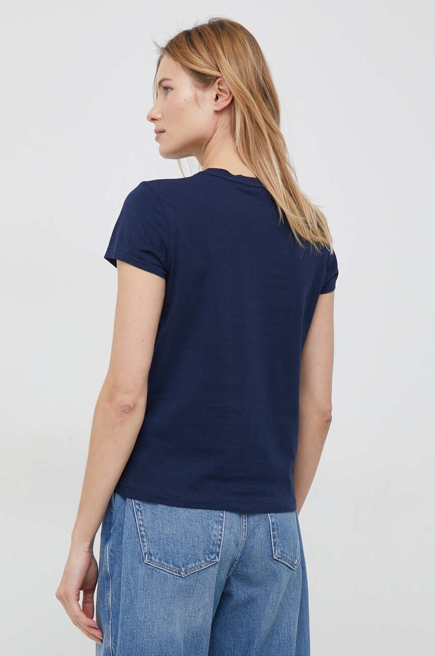 Polo Ralph Lauren Памучна тениска в тъмносиньо - Pepit.bg
