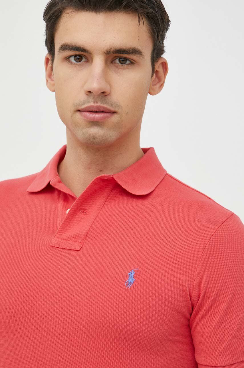 Polo Ralph Lauren Памучна тениска с яка с изчистен дизайн - Pepit.bg