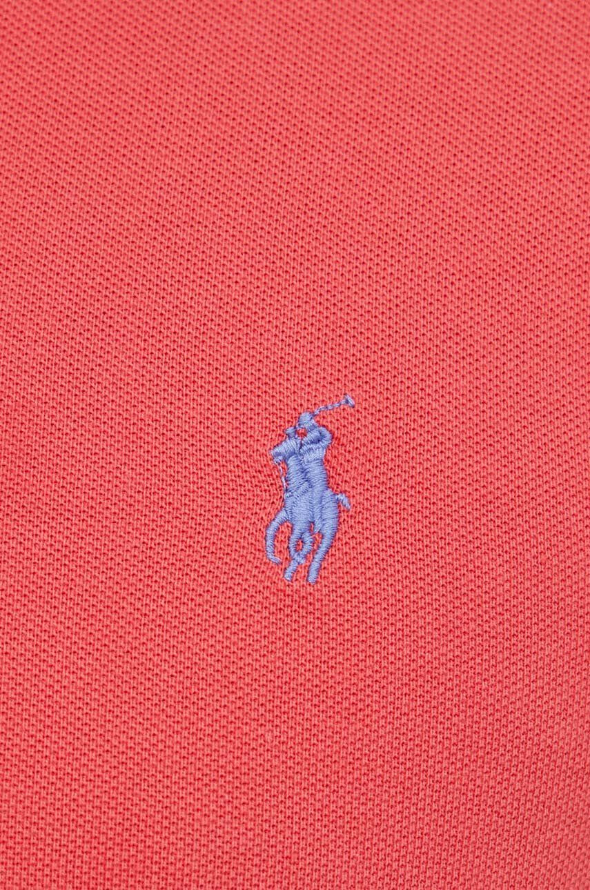 Polo Ralph Lauren Памучна тениска с яка с изчистен дизайн - Pepit.bg