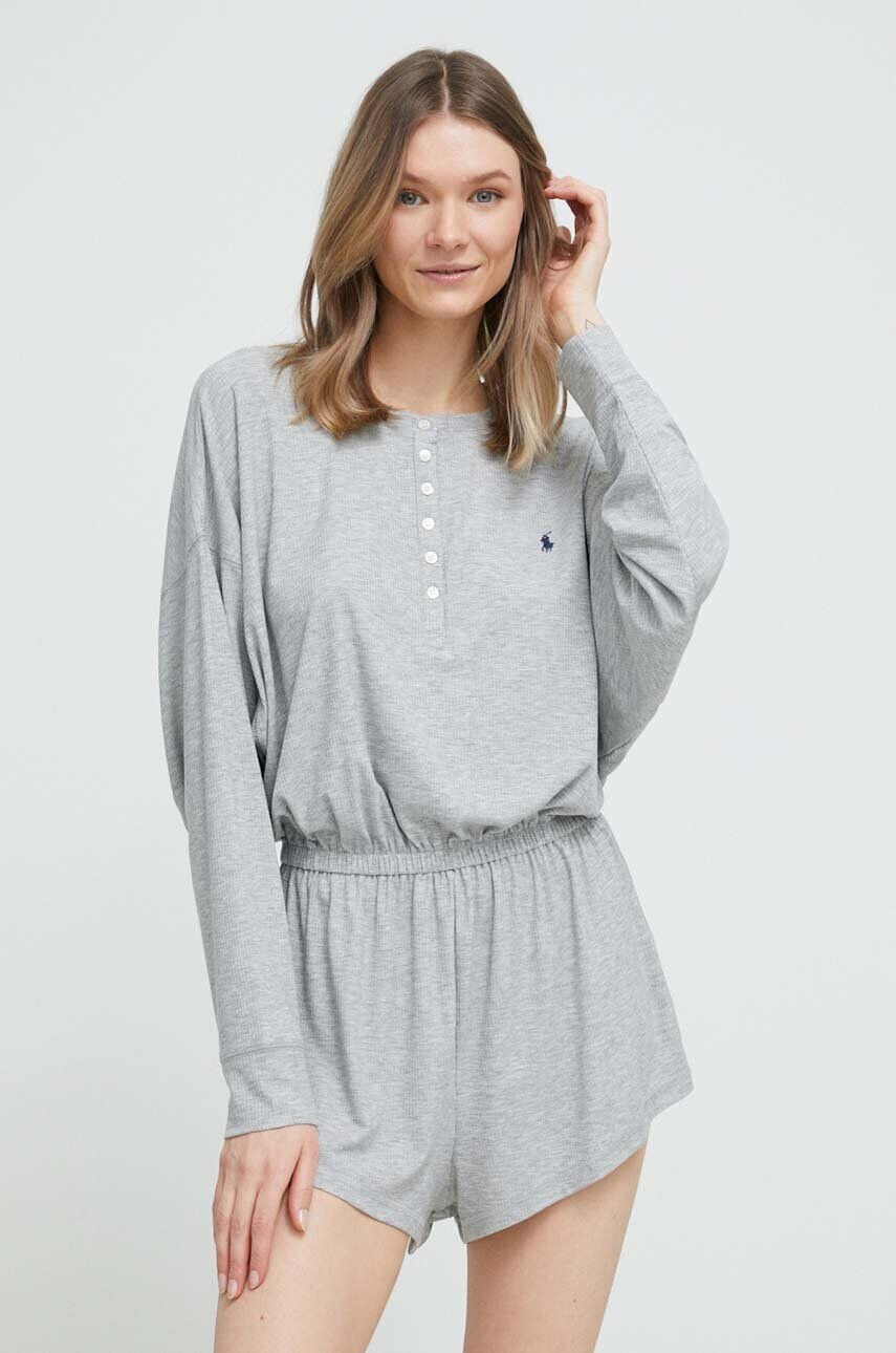 Polo Ralph Lauren Пижама тип гащеризон в сиво - Pepit.bg