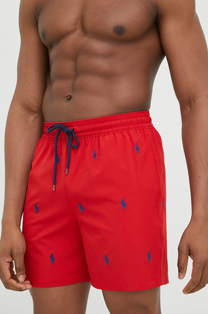 Polo Ralph Lauren Плувни шорти в червено - Pepit.bg