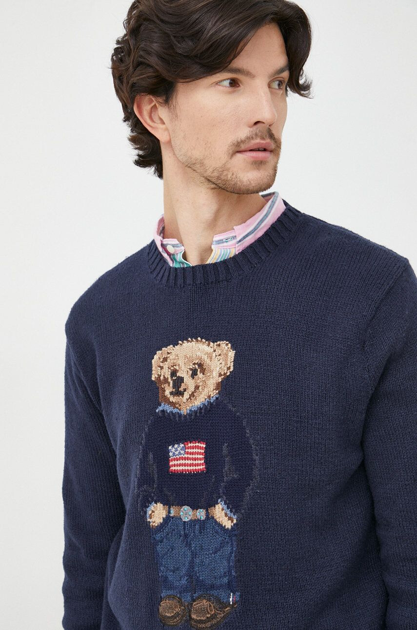 Polo Ralph Lauren Пуловер мъжки в тъмносиньо - Pepit.bg