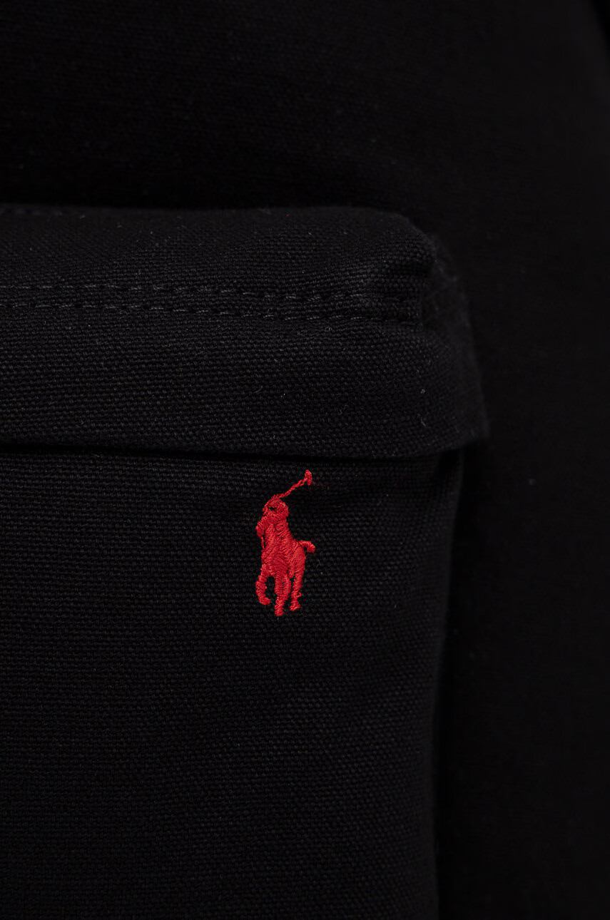 Polo Ralph Lauren Раница в черно голям размер с изчистен дизайн - Pepit.bg