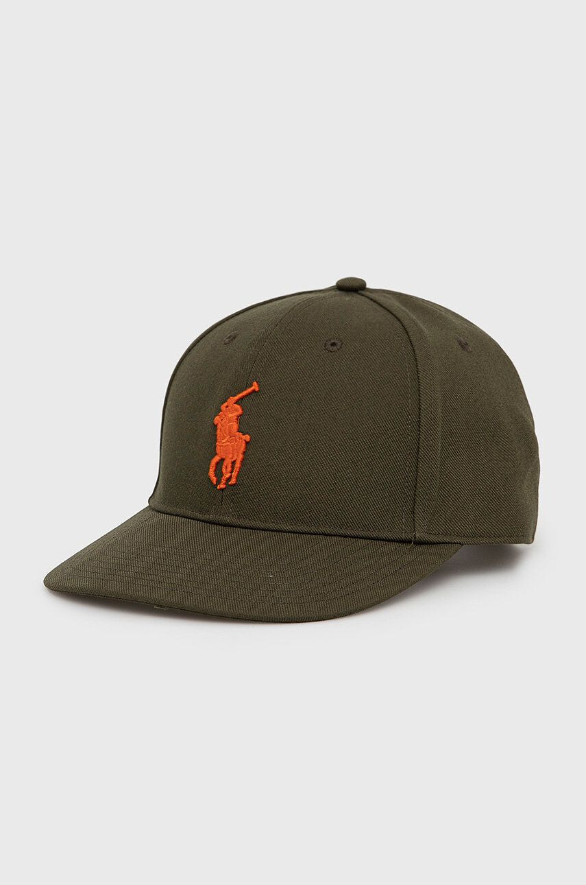 Polo Ralph Lauren Шапка в зелено с изчистен дизайн - Pepit.bg