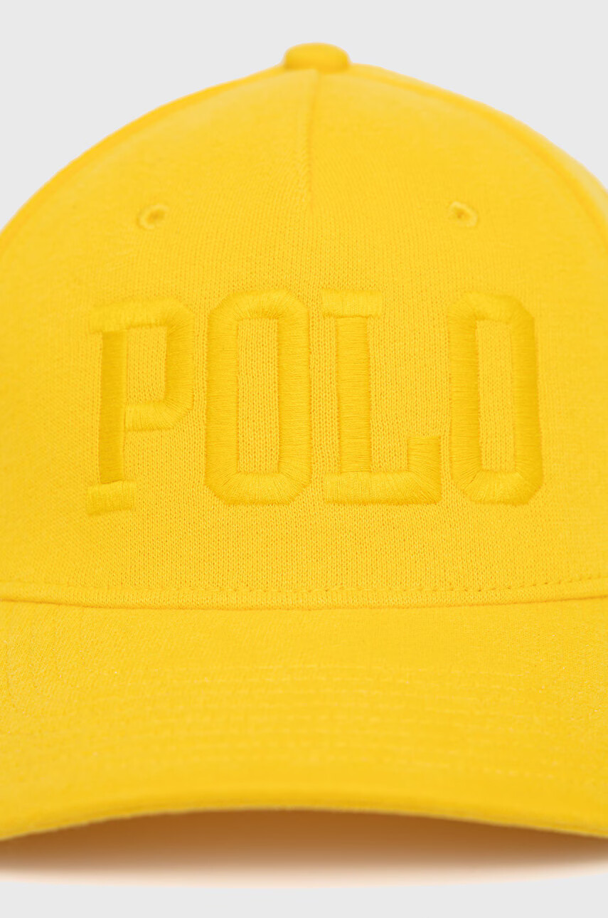 Polo Ralph Lauren Шапка в жълто с изчистен дизайн - Pepit.bg