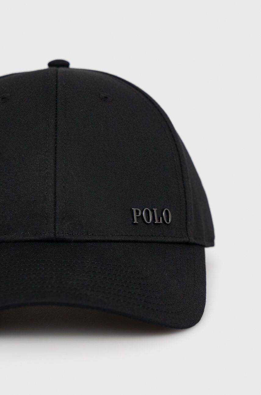 Polo Ralph Lauren Шапка в черно с изчистен дизайн - Pepit.bg