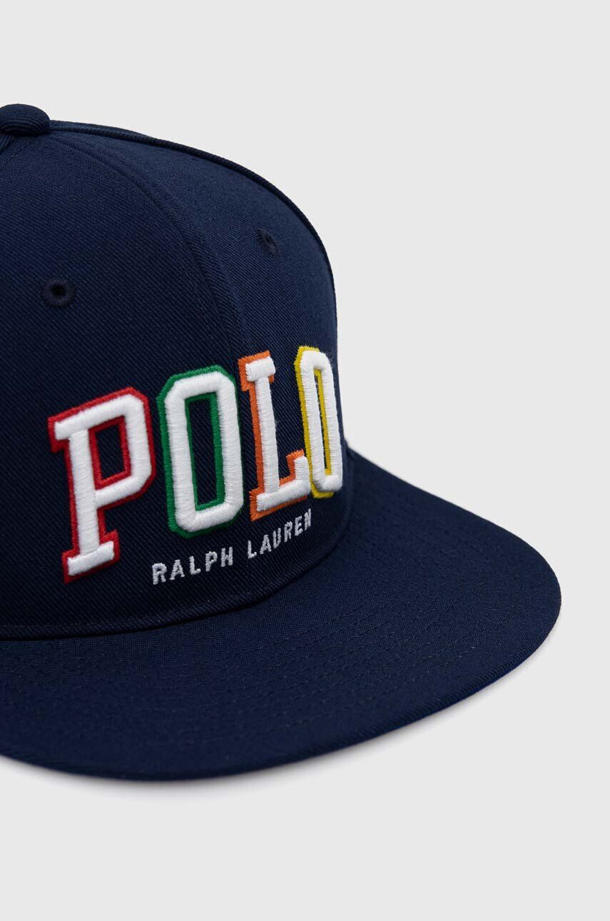 Polo Ralph Lauren Шапка с козирка в тъмносиньо с апликация - Pepit.bg