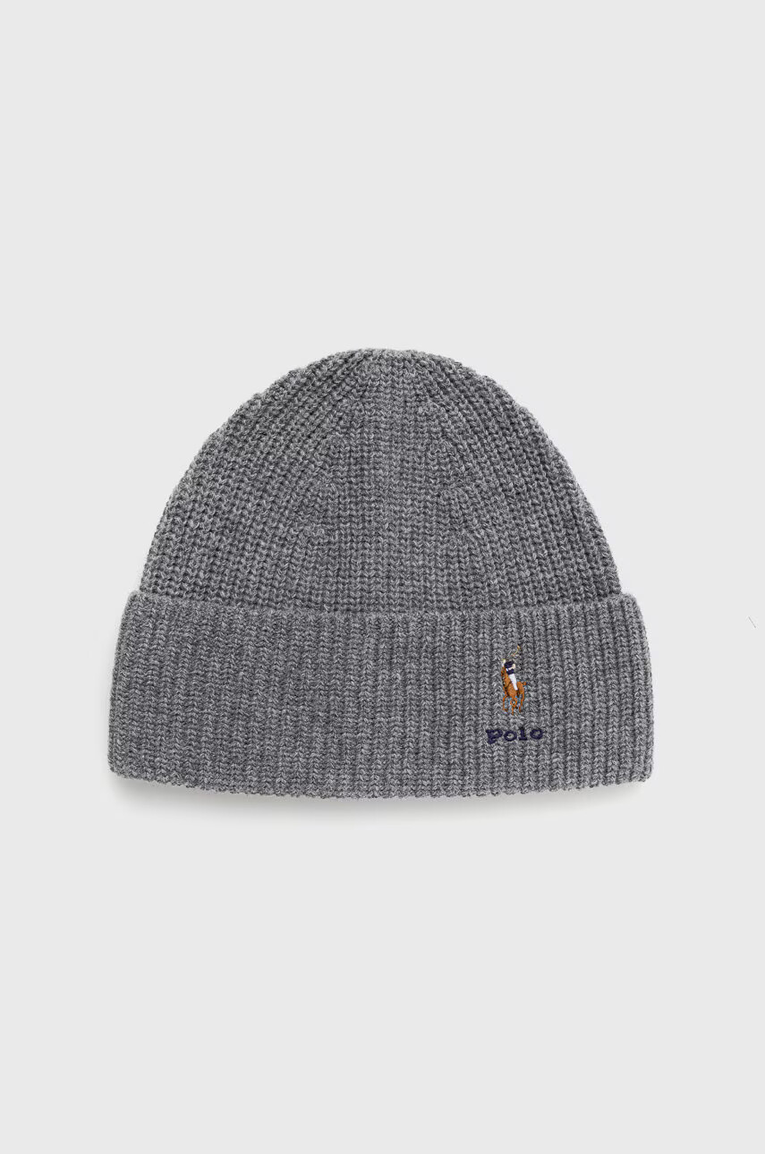 Polo Ralph Lauren Шапка с вълна в сиво - Pepit.bg