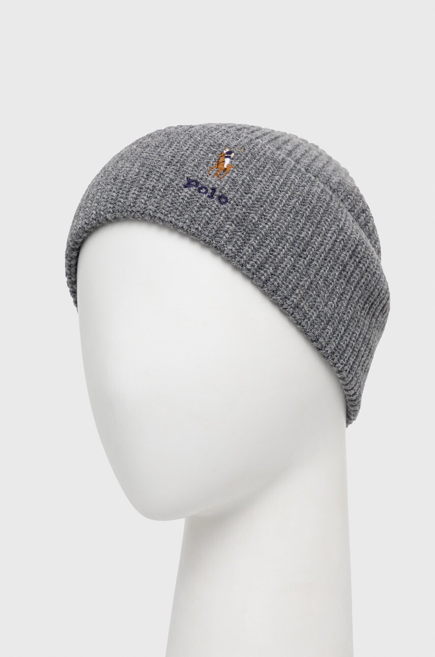 Polo Ralph Lauren Шапка с вълна в сиво - Pepit.bg