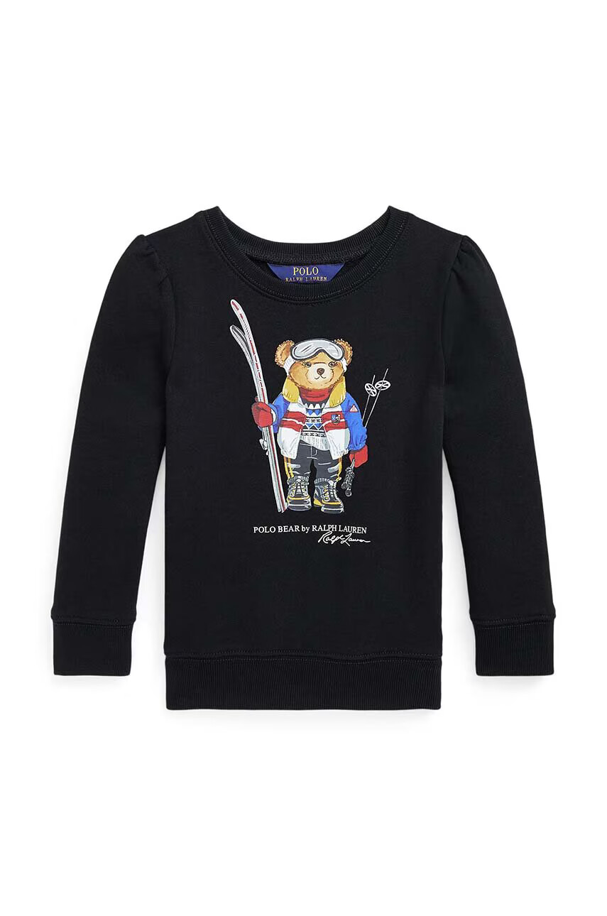 Polo Ralph Lauren Спортен суичър в черно с десен - Pepit.bg