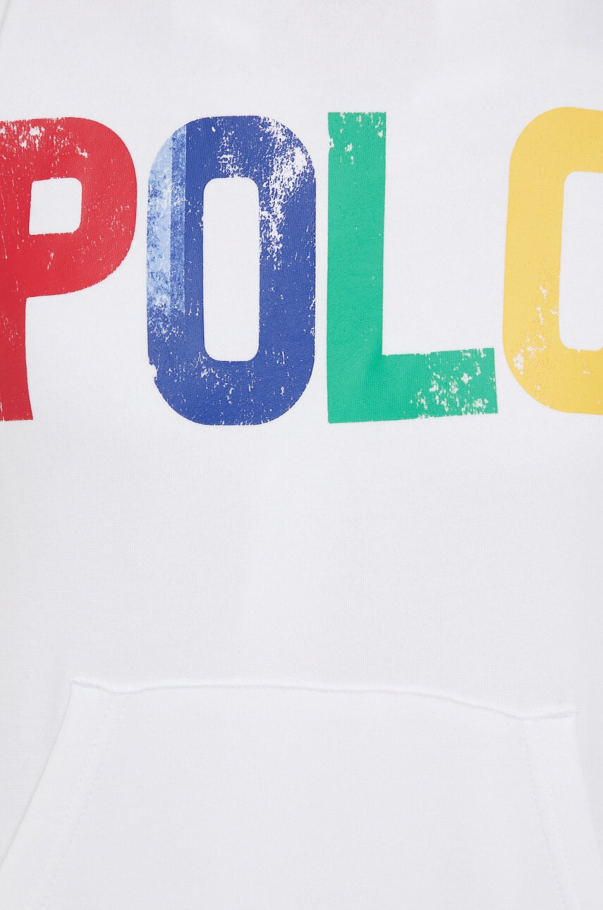 Polo Ralph Lauren Суичър дамска в бяло с принт - Pepit.bg
