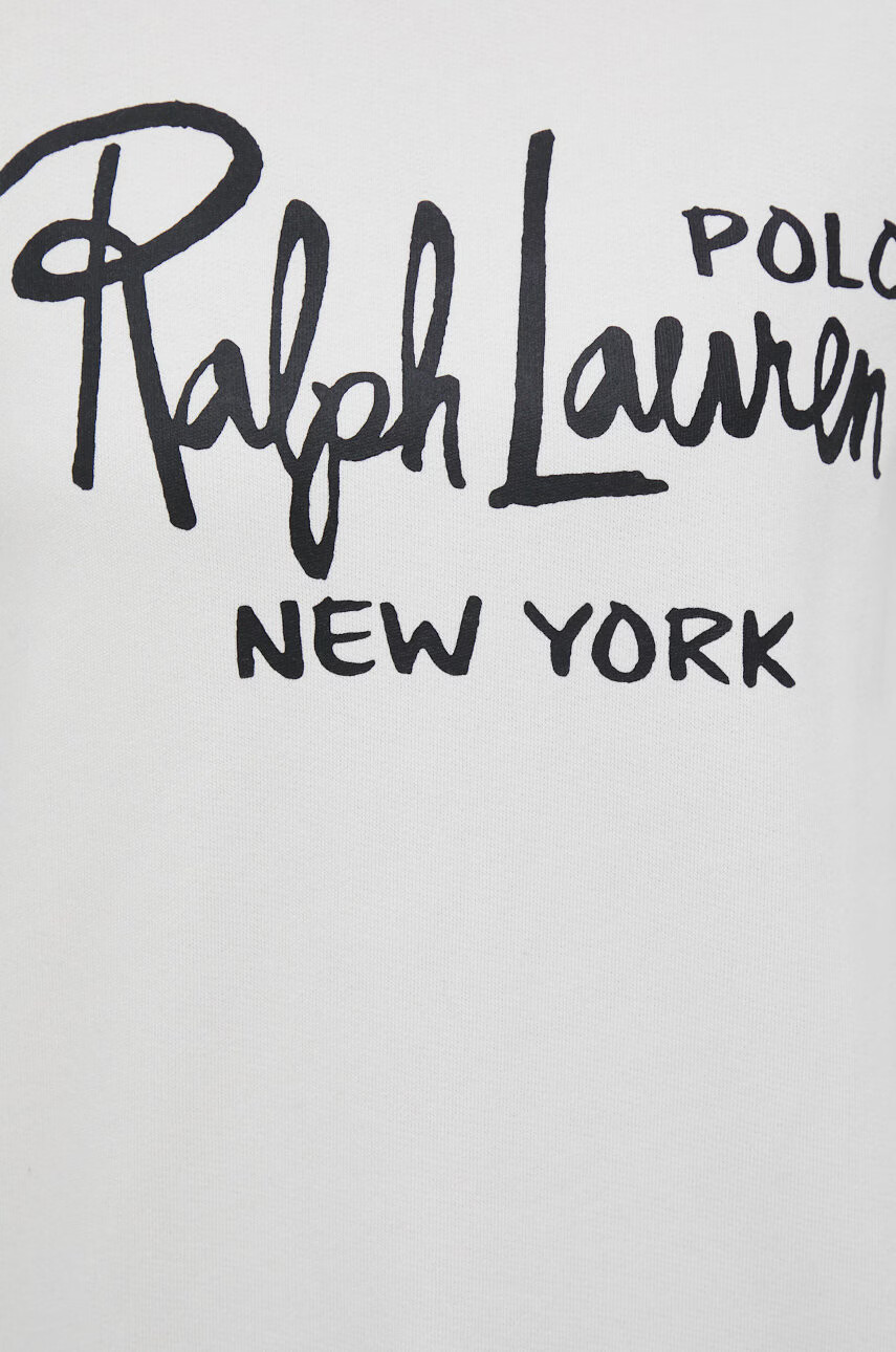 Polo Ralph Lauren Суичър в бяло с принт - Pepit.bg