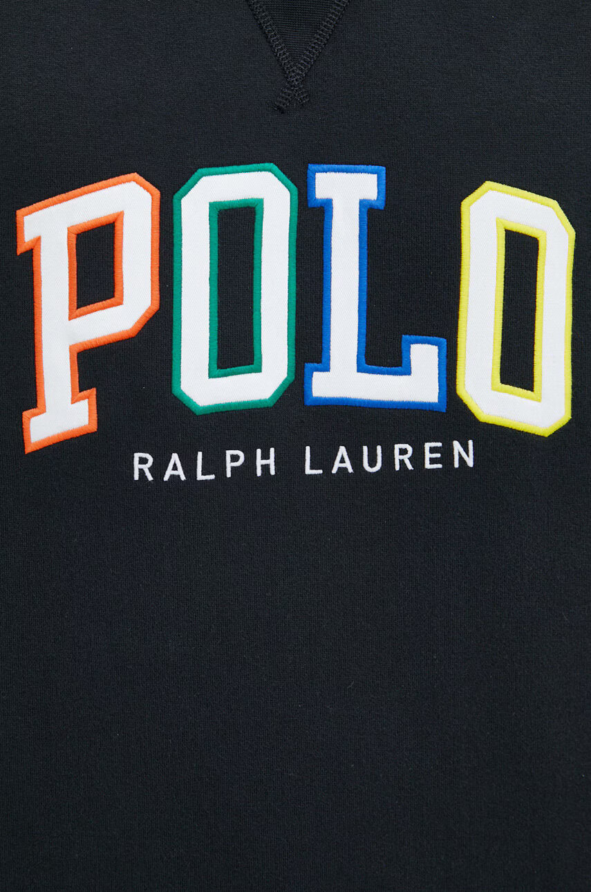 Polo Ralph Lauren Суичър в черно с апликация - Pepit.bg