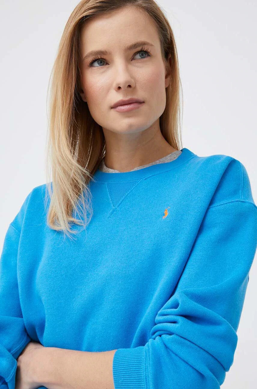 Polo Ralph Lauren Суичър в синьо с изчистен дизайн - Pepit.bg